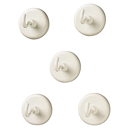Learning Resources Original Magnetic Hooks - 13 lb (5.90 kg) Capacity - for Pocket Chart, Flip Book, Hall Pass, Decoration - White - 5 / Pack Learning Resources Original Magnetic Hooks - 13 lb (5.90 kg) Capacity - for Pocket Chart, Flip Book, Hall Pass, Decoration - White - 5 / Pack