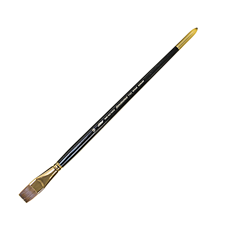 Silver Brush Renaissance Series Long-Handle Paint Brush 7102, Size 18, Bright Bristle, Sable Hair, Multicolor