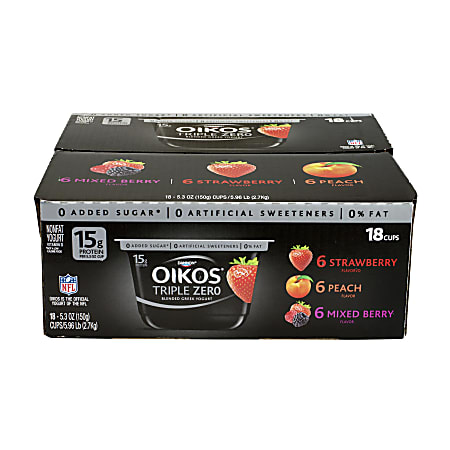 National Brand Dannon Oikos Triple Zero Blended Greek Nonfat