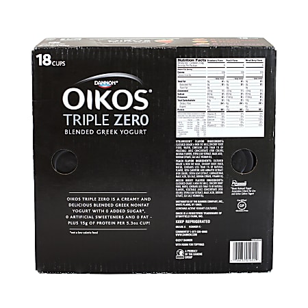 National Brand Dannon Oikos Triple Zero Blended Greek Nonfat