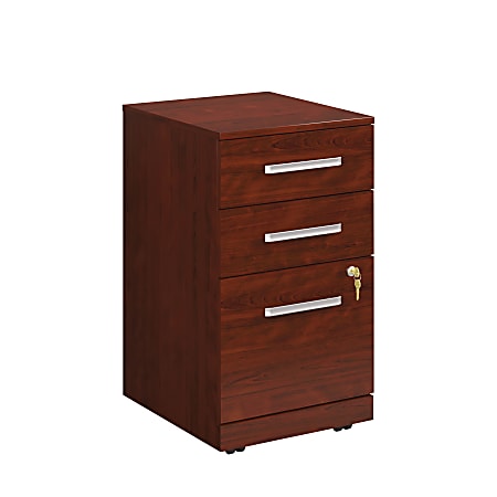 Sauder® Affirm Commercial 20"D Vertical 3-Drawer Mobile Pedestal File Cabinet, Classic Cherry