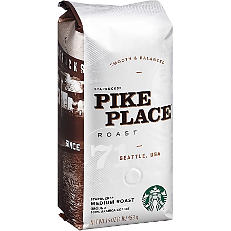 Starbucks Pike Place Ground Coffee Light Roast 1 Lb Per Bag