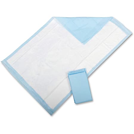 Protection Plus Disposable Underpads, 23" x 36", Light Blue, Pack Of 25
