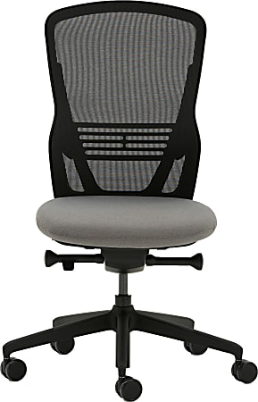 Allermuir Ousby Ergonomic Fabric Mid-Back Task Chair, Black
