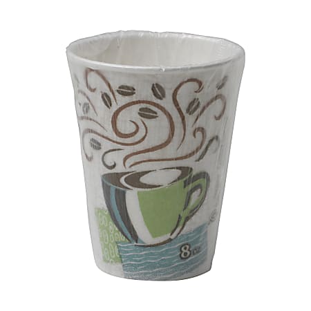 Dixie® PerfecTouch Insulated Paper Cups, 8 Oz, Coffee