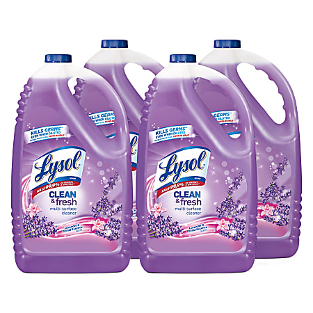 Lysol Clean/Fresh Lavender Cleaner, 144 fl oz, Clean & Fresh Lavender Orchid Scent, Case of 4 - 88786CT