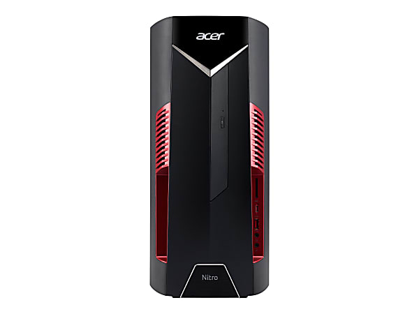 Acer Nitro 50 N50-600 - Tower - Core i5 9400F / 2.9 GHz - RAM 8 GB - SSD 512 GB - DVD-Writer - GF GTX 1650 - GigE, 802.11ac Wave 2 - WLAN: 802.11a/b/g/n/ac Wave 2, Bluetooth 5.0 - Win 10 Home 64-bit - monitor: none