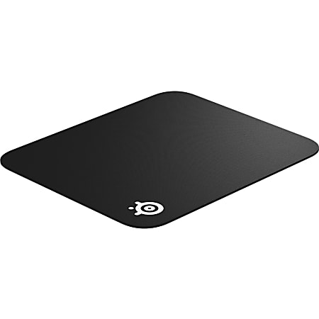 SteelSeries Cloth Gaming Mouse Pad, 0.24"H x 17.72"W x 15.75"D, Black Monochrome, Rubber, Fabric, Anti-slip