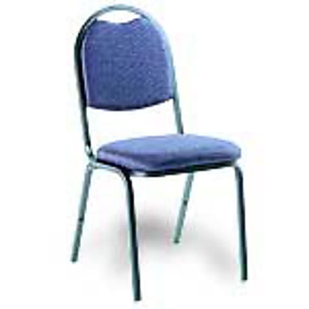 Office Depot® Brand Domed Stacking Chair, 36"H x 20"W x 22"D, Midnite Fabric