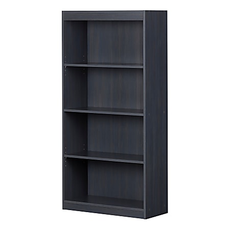 South Shore Axess 56"H 4-Shelf Bookcase, Blueberry