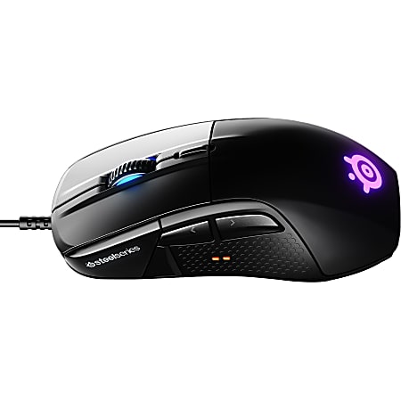 SteelSeries Rival 710 Mouse - TrueMove3 - Cable - Black - USB - 12000 dpi - 7 Button(s) - Right-handed Only