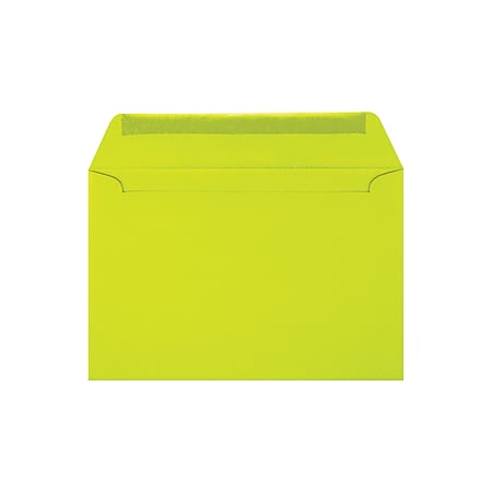 LUX Booklet 6" x 9" Envelopes, Peel & Press Closure, Wasabi, Pack Of 250