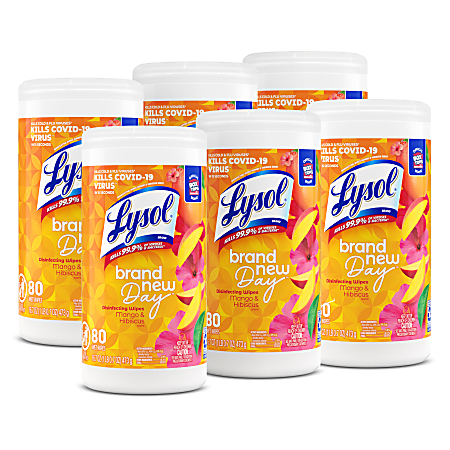 Lysol Brand New Day Disinfecting Wipes - Mango