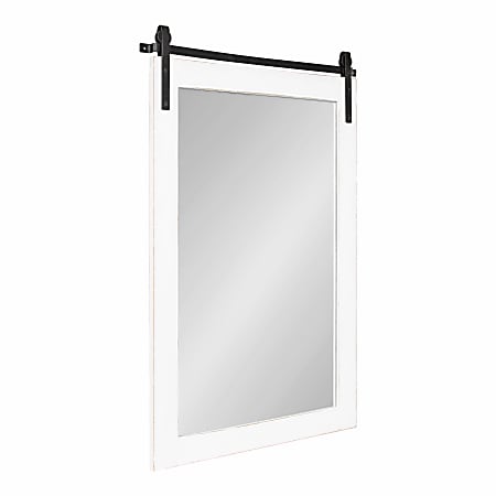 Uniek Kate And Laurel Cates Rectangle Mirror, 38-3/4”H x 25-3/4”W x 1-1/4”D, White