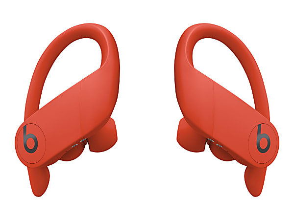 Beats Powerbeats Pro - True wireless earphones with mic - in-ear - over-the-ear mount - Bluetooth - noise isolating - lava red - for iPad/iPhone/iPod/TV/Watch
