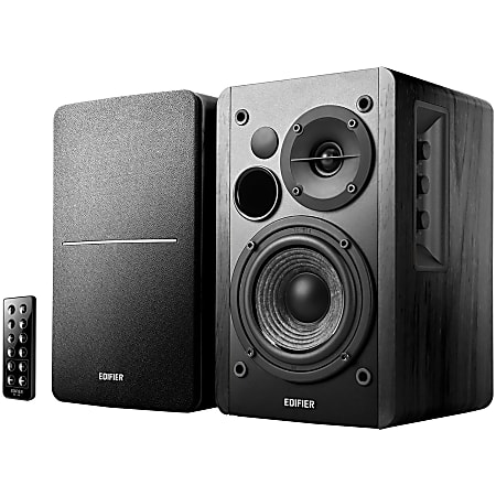 Edifier R1280DB 42-Watt RMS Amplified Bluetooth® Bookshelf Wired Speaker System, Black