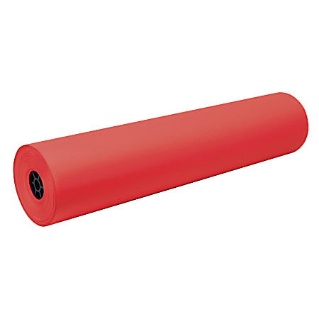 Pacon® Tru-Ray Art Paper Roll, 36" x 500', Festive Red