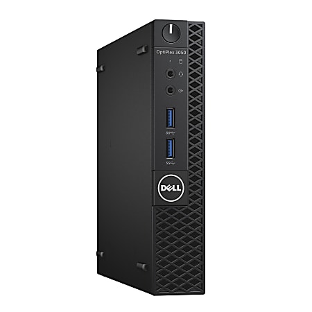 Dell OptiPlex 3000 3050 Desktop Computer - Core i5 i5-7500T - 4 GB RAM - 128 GB SSD - Micro PC - Windows 10 Pro 64-bit - English Keyboard - Wireless LAN
