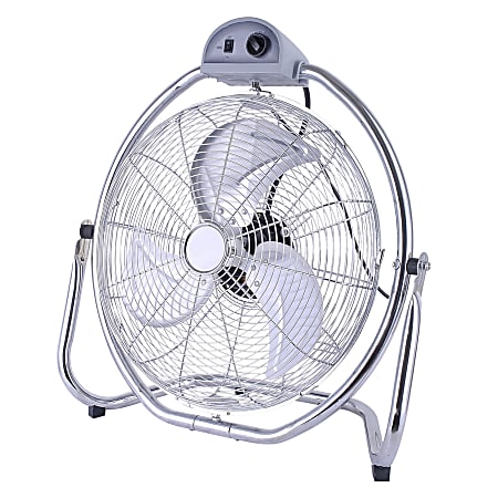 Optimus 20" Grade Oscillating High-Velocity Fan With Chrome Grill, 26" x 20"