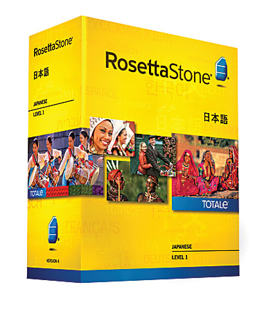 Rosetta Stone® V4 Japanese Level 1, For PC/Apple® Mac®, Traditional Disc