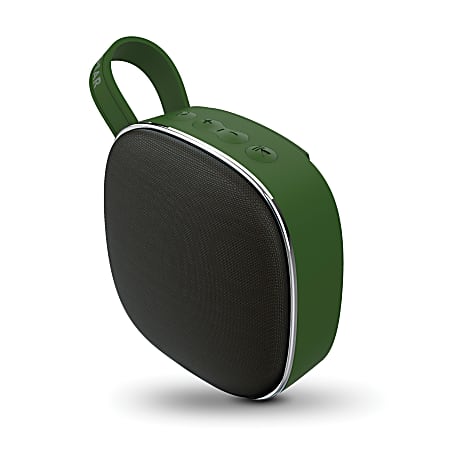 HyperGear Fabrix Mini 3-Watt Portable Bluetooth® Rechargeable Speaker With Microphone, 15565, Green