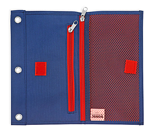 Innovative Designs 3 Ring Licensed Expandable Pencil Pouch 6 14 x 10 Sonic  the Hedgehog - Office Depot