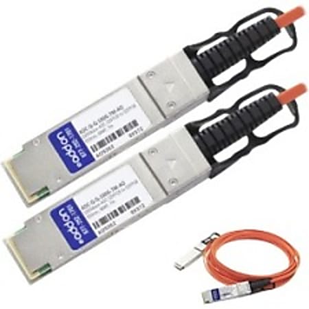AddOn Arista Networks Compatible TAA Compliant 100GBase-AOC QSFP28 to QSFP28 Active Optical Cable (850nm, MMF, 7m)