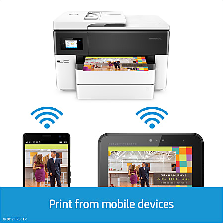 HP OfficeJet Pro 7740 Wide Format Wireless Inkjet All In One Color Printer  - Office Depot