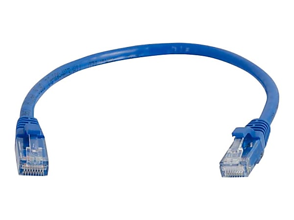 C2G 8ft Cat6 Snagless Unshielded (UTP) Ethernet Network Patch Cable - Blue - Patch cable - RJ-45 (M) to RJ-45 (M) - 2.44 m - UTP - CAT 6 - snagless, stranded - blue