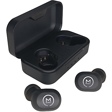 Morpheus 360 Verve HP2500B True Wireless Earbuds - Bluetooth 5.0 In-Ear Headphones with Microphone - Stereo - 30 ft - Earbud - Binaural - In-ear Wireless Headphones - 30 Hour Playtime - Magnetic Charging Case - USB Type-C Fast Charging - Black