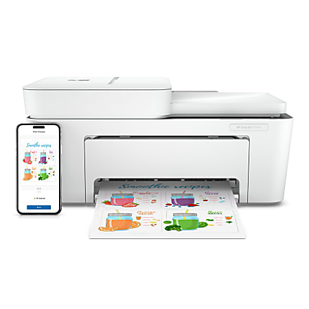 HP DeskJet 4155e Wireless All in One Color Printer with 3 months Free Ink  with HP 26Q90A - Office Depot