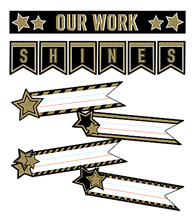 Carson-Dellosa Sparkle And Shine Super Star Student Work Mini Bulletin Board Set