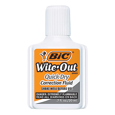 BIC Wite Out Shake N Squeeze Correction Pen 8 ml White Pack Of 2 - Office  Depot