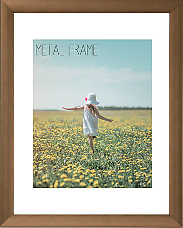 Timeless Frames Metal Picture Frame 8 x 10 With Mat Bronze - ODP