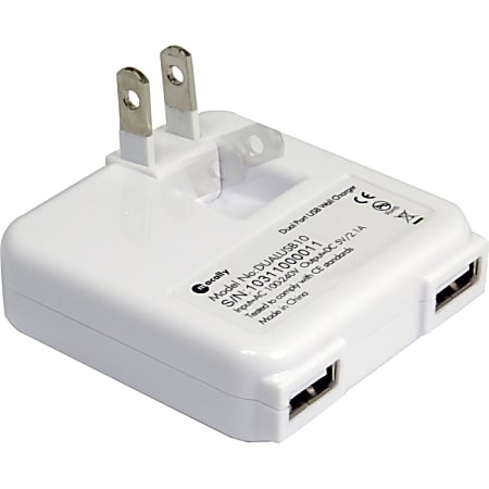 Macally DUALUSB10 Dual-USB AC Adapter