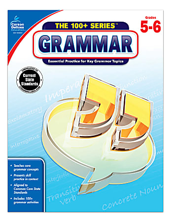 Carson-Dellosa™ 100+ Series™ Grammar Workbooks, Grades 5-6