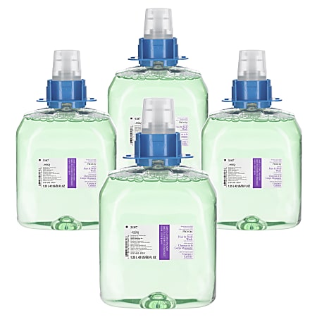 PROVON Foaming Cucumber Melon Hair And Body Wash Refills With Moisturizers, 42.3 Oz, Pack Of 4 Bottles