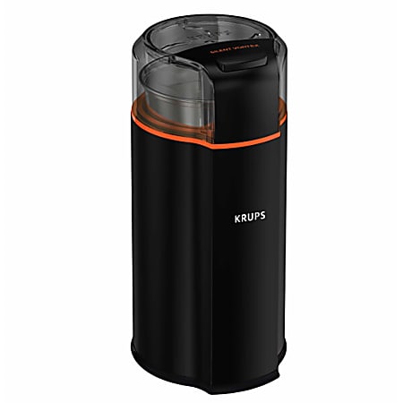 Krups Precision Plastic and Stainless Steel Flat Burr Grinder 12 Cup 110  Watts 12 Grind Settings, Drip, French Press, Espresso, Pour Over, Cold Brew  Black