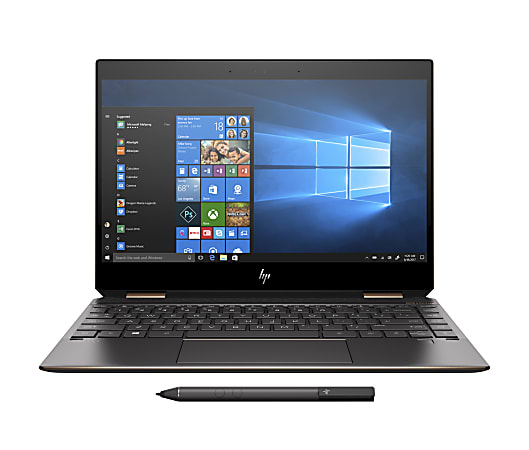 HP Spectre x360 13-ap0053dx Refurbished Convertible 2-In-1 Laptop, 13.3" Touch Screen, Intel® Core™ i7, 16GB Memory, 512GB Solid State Drive/32 GB Intel® Optane™ Memory, Windows® 10