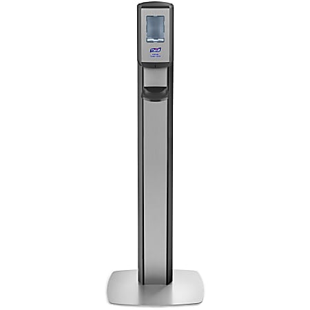 Purell® Messenger CS8 Panel Floor Stand With Hand Sanitizer Dispenser, Graphite