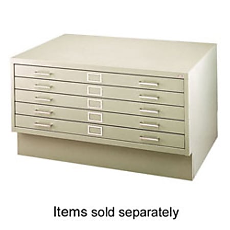 Safco® Closed Base, For 46 3/8"W 5-Drawer Flat File
