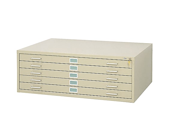 Safco 41 38 D Vertical 5 Drawer Vertical File Cabinet Tropic Sand