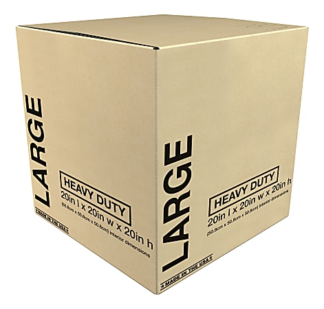 Office Depot Corrugated Storage Box 20x20x20 Office Depot