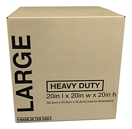 Office Depot Corrugated Storage Box 20x20x20 Office Depot