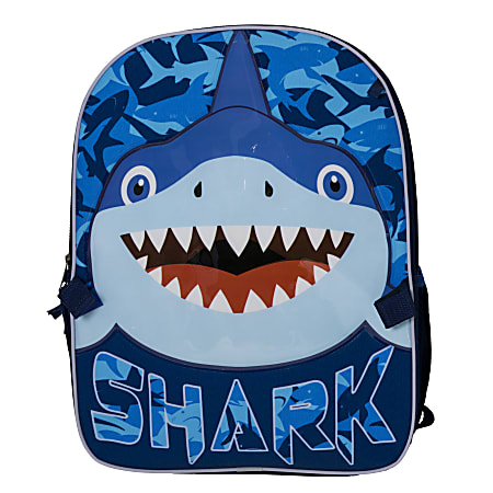 Accessory Innovations Shark Bite 3 Piece Backpack Set Blue