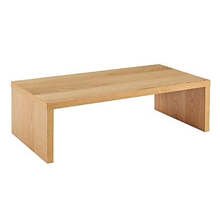 Eurostyle Abby Coffee Table, 14”H x 47-1/3”W x 23-3/5”D, Oak