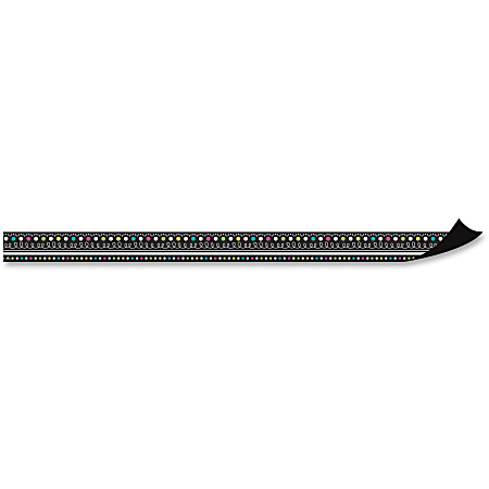 Teacher Created Resources Chalkboard Brights Magnetic Border - Learning Theme/Subject - 12 (Border) Shape - Magnetic - Chalkboard - Durable, Damage Resistant, Reusable - 1.50" Height x 24" Width - Multicolor - 12 / Pack