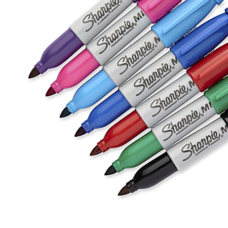 Sharpie Assorted Colors Fine-Point Permanent Markers (12-Pack) 30075PP -  The Home Depot