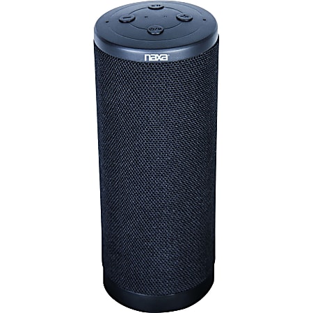 Naxa NAS-5006 Bluetooth Smart Speaker - 5 W RMS - Google Assistant, Siri Supported - Black - Battery Rechargeable