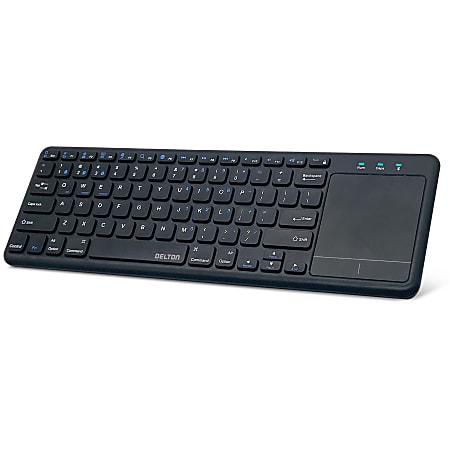 Delton N60 Small Bluetooth Keyboard With Touchpad, Black